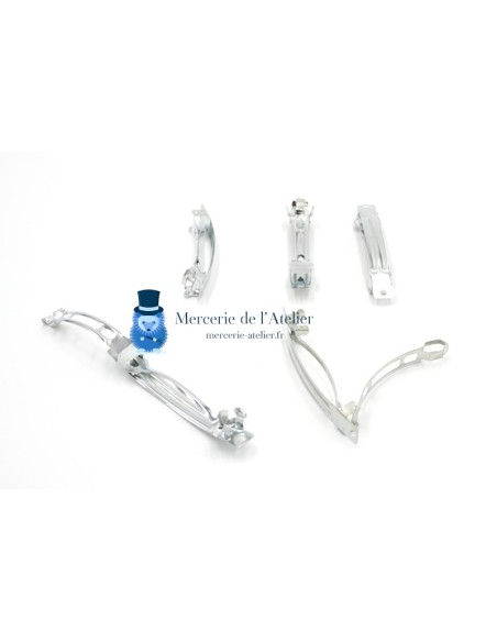 Hair clip with automatic snap