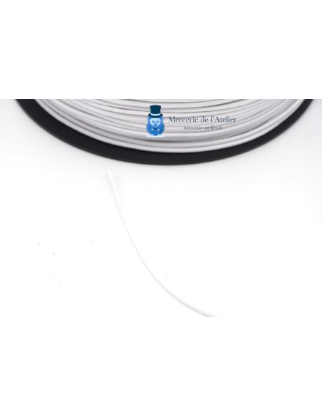 Elástico redondo 2mm - Blanco 2