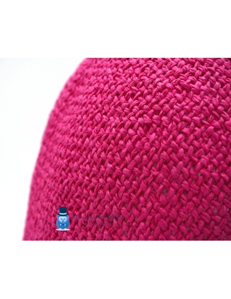 Cone de crochet - Rosa Fúcsia