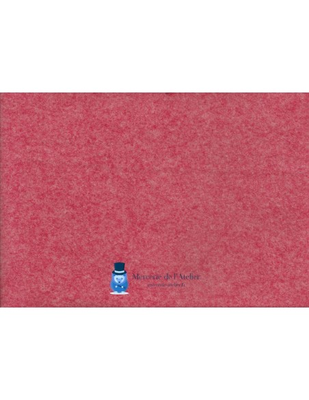 Feltro per sottocollo - Rosa Mélange - 30x45cm - Lana