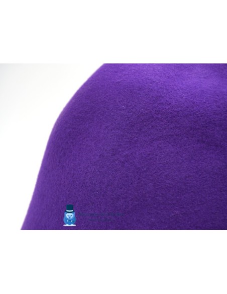 Cone de feltro de lã - Violeta