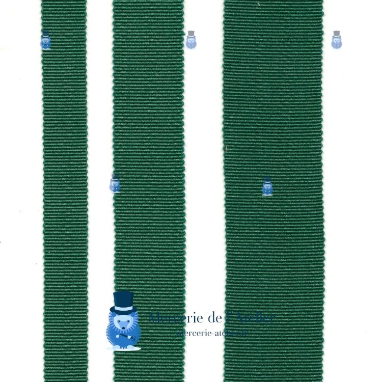 Ripsband 15mm - Waldgrün - Baumwolle