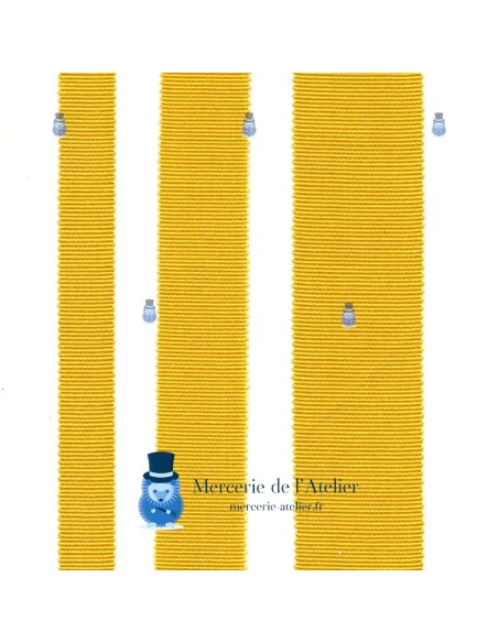 Gorgurão 35mm - Amarelo Botão de Ouro - algodão