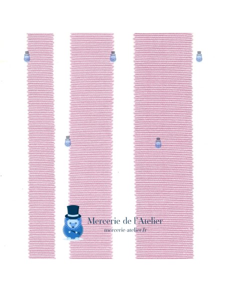 Gros-grain 15mm - Rosa Empolvado - algodón