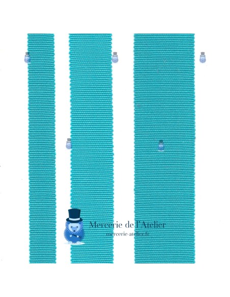 Grosgrainlint 25mm - Turkoois Blauw - katoen