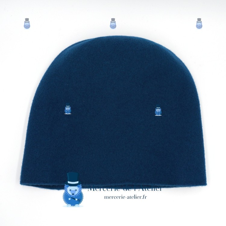 Cono in lana cotta - Blu Anatra