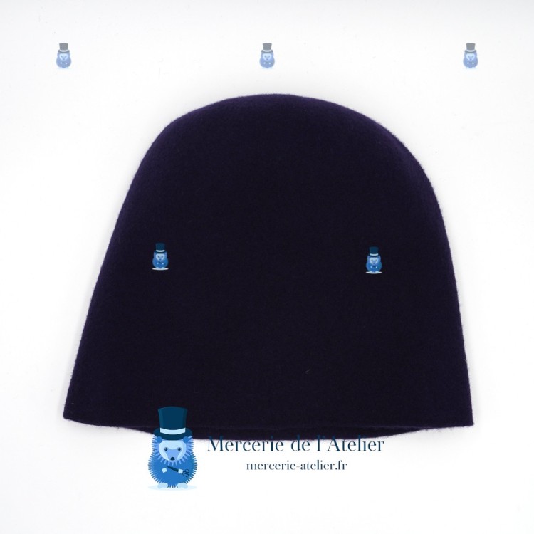 Cone de lã fervida - Azul Marinho Escuro