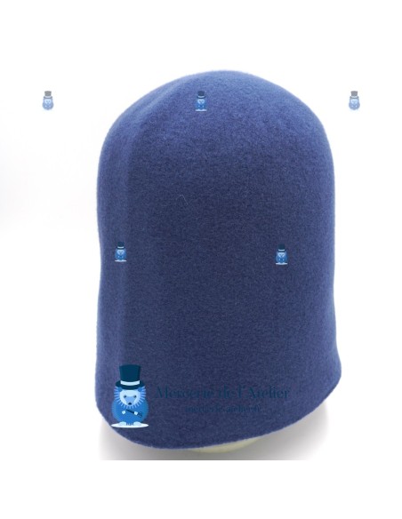 Cono de lana hervida - Azul Vaquero