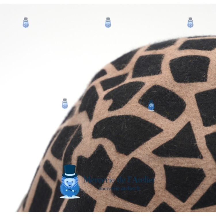 Cono in feltro di lana - Giraffa Cammello