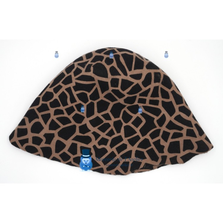 Cono in feltro di lana - Giraffa Cammello