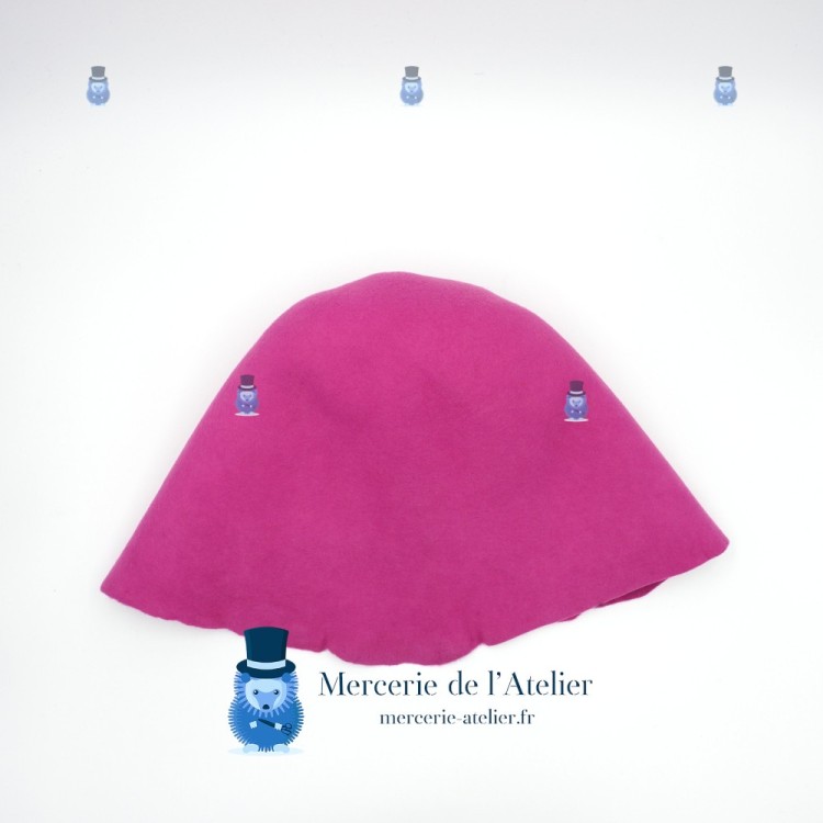 ウールフェルトフード - ピンク