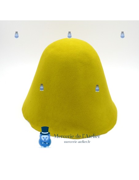 Cone de Feltro de Lã - Amarelo Chartreuse