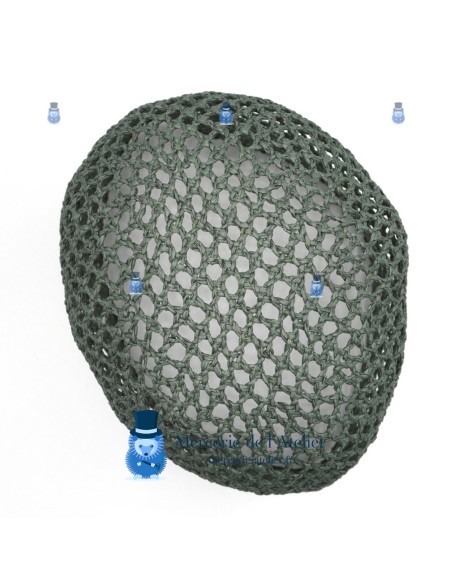 Cono de ganchillo calado - Verde Abeto 2