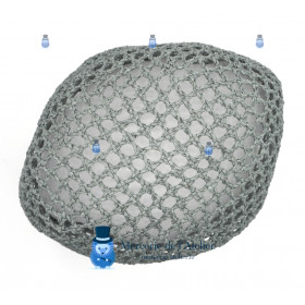 Cône au crochet ajouré - Gris Zinc