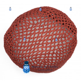 Cône au crochet ajouré - Rouge Tomette