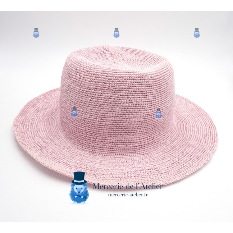 Panamá crochet - Rosa Empolvado
