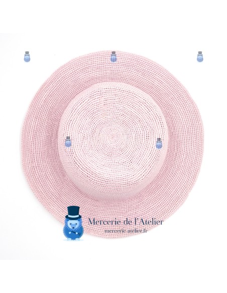 Panamá crochet - Rosa Empolvado 2