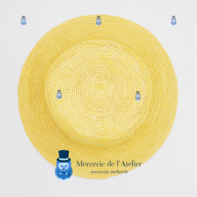 Panama au crochet - Jaune Pale