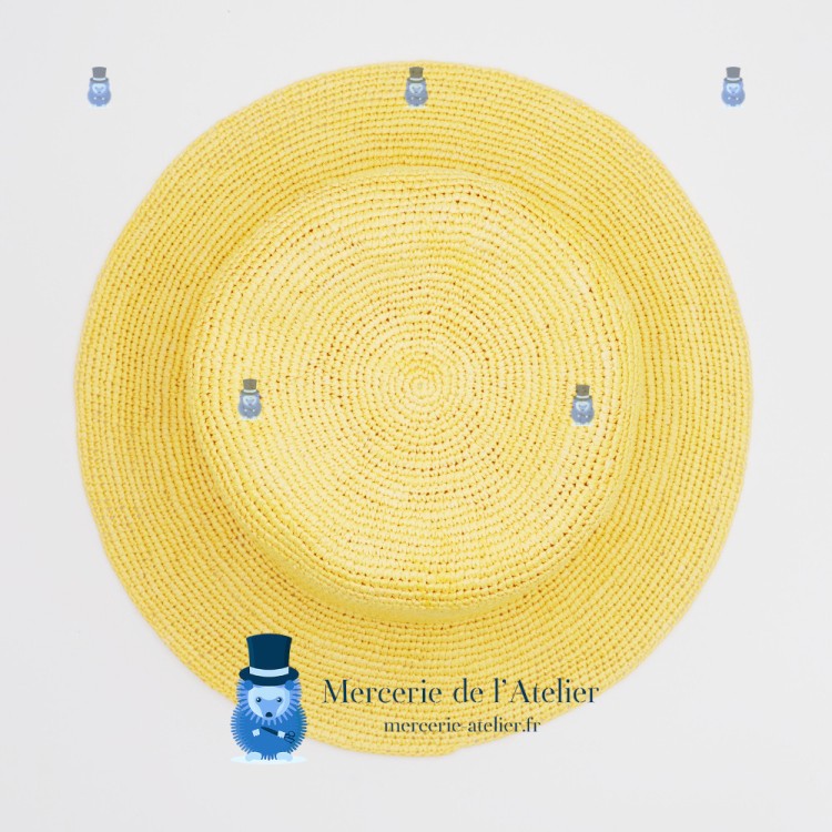 Panamá crochet - Amarillo Pálido