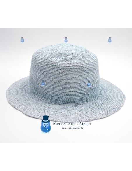 Panama all'uncinetto - Azzurro Cielo