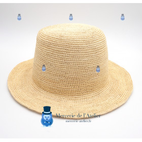 Panama au crochet - Naturel