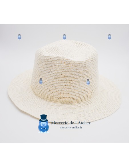 Crocheted Panama - White