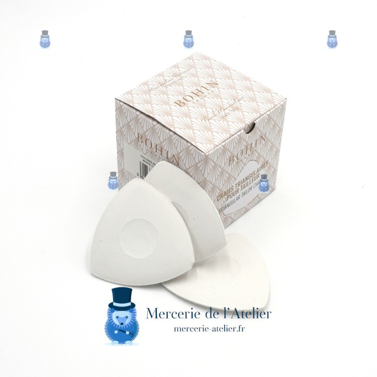 Tiza de sastre triangular - Caja de 10 - Blanco