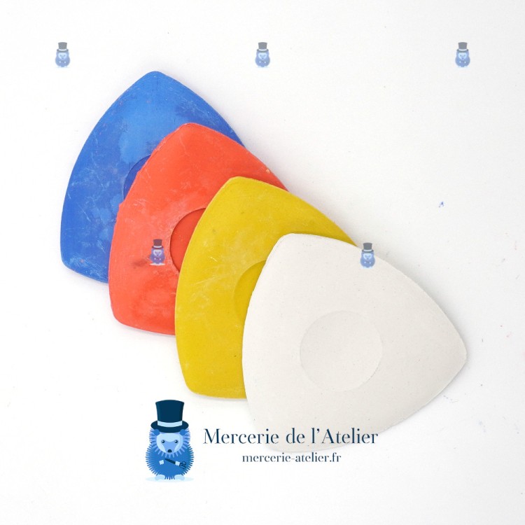 Driehoekig kleermakerskrijt - Doos van 10 - Geassorteerde kleuren