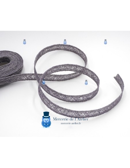 Treccia di canapa 12mm - Grigio