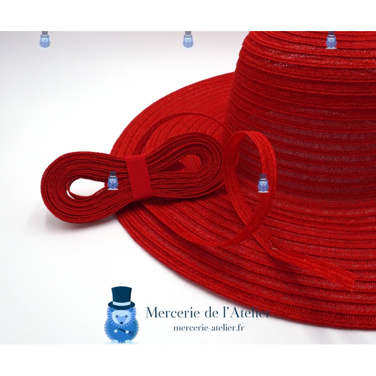 Trenza de cáñamo 12mm - Rojo Cereza