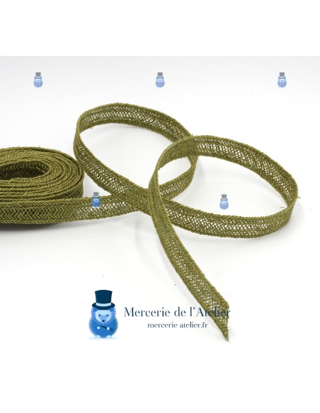 Trenza de cáñamo 12mm - Verde Oliva
