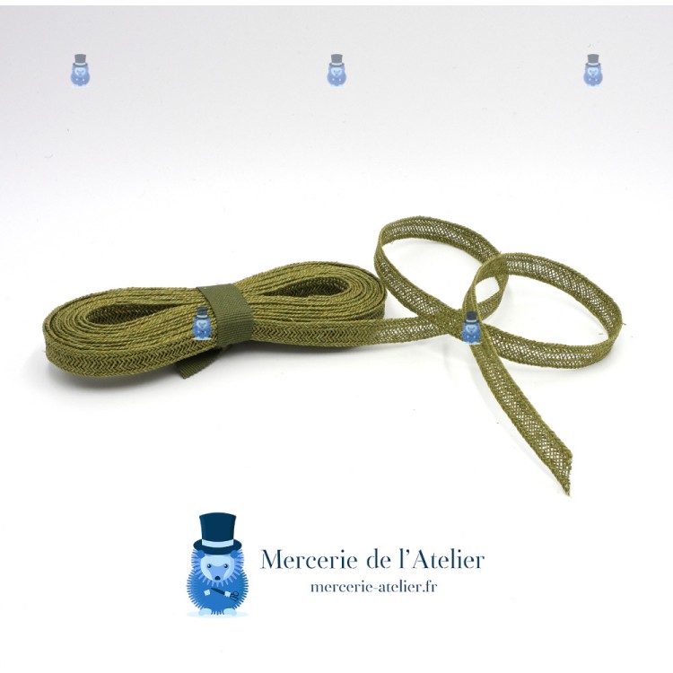 Hennepvlecht 12mm - Olijfgroen