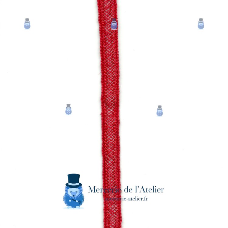 Trança de cânhamo 12mm - Vermelho Cereja