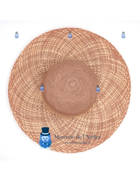 Panama capeline - Naturel en Taupe 2