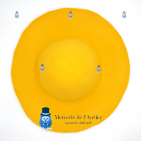 Capeline feutre de laine 180gr - Jaune bouton d'or