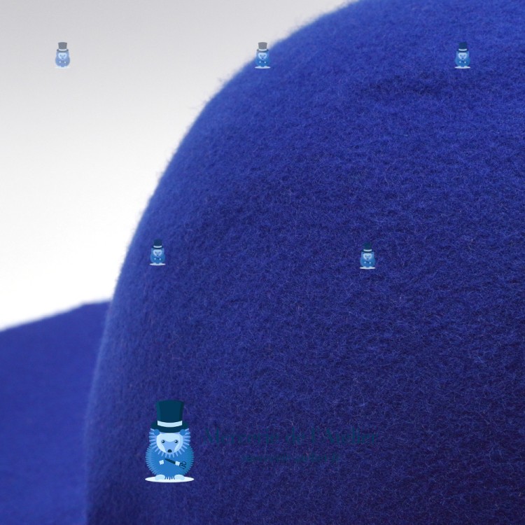 Royal Blue Felt Capeline Base | Professional Millinery Blank 120g