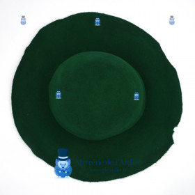 Capeline feutre de laine - Vert Empire