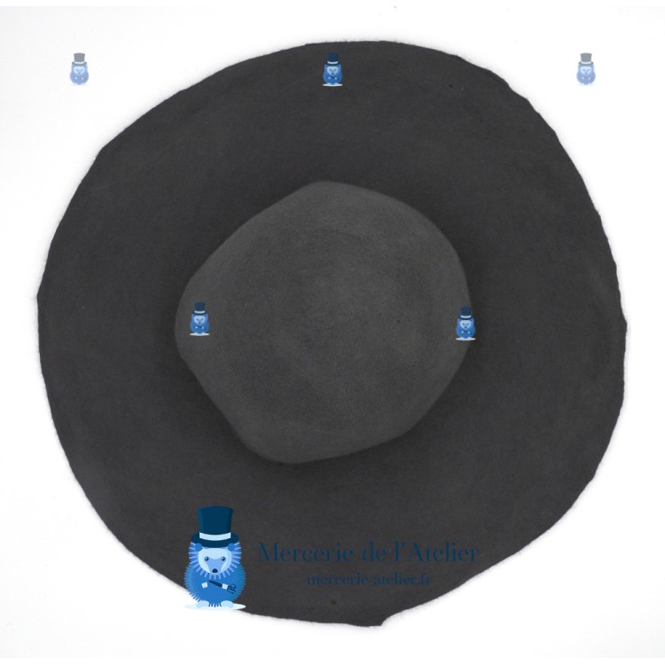 Capeline feltro di lana 180g - Grigio Medio