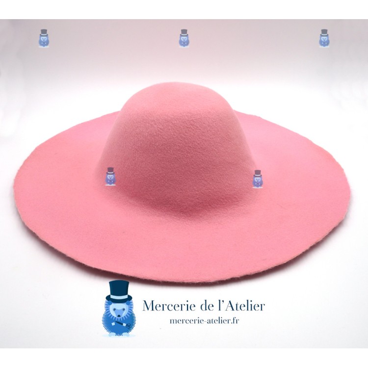 Capelina Feltro de Lã 180gr - Rosa Pó