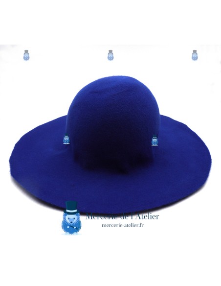 Campana fieltro de lana - Azul Real