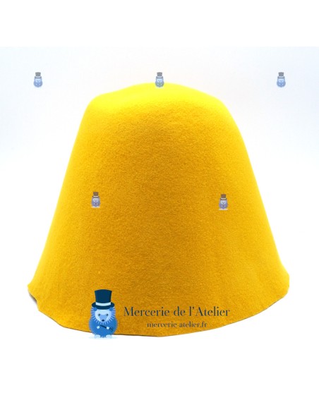 Wool felt cone - Buttercup Yellow
