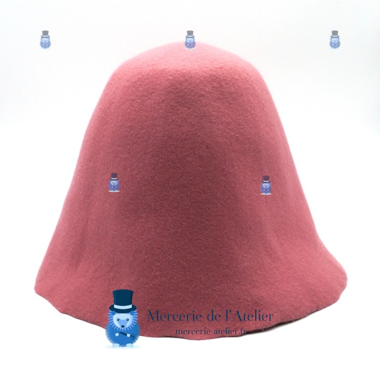 Cono feltro di lana - Rosa Incarnato