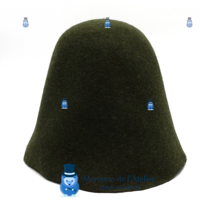 Kegel Wollfilz - Khaki Meliert