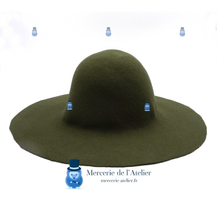 Campana feltro di lana 180g - Verde Kaki