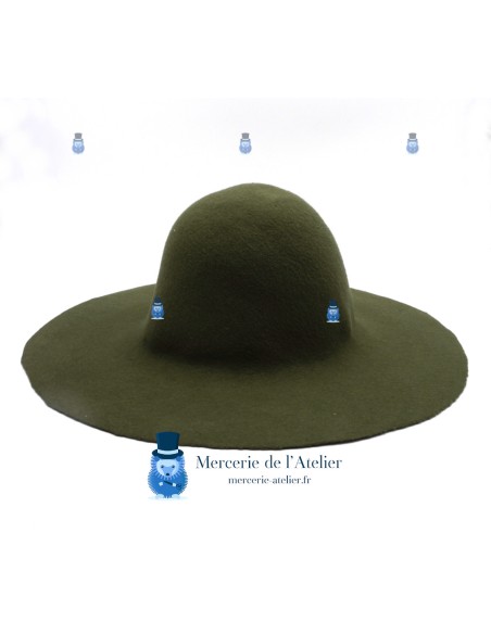 Campana fieltro de lana 180g - Verde Caqui