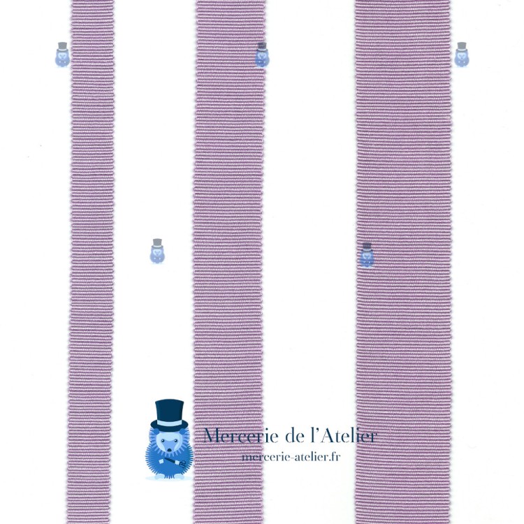 Grosgrain lint 25mm - Blauweregen - katoen