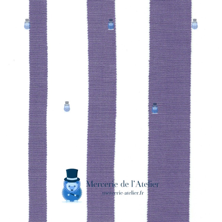 Gros grain 25mm - Lavendel - katoen