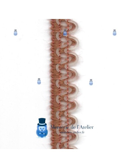 Wollen galon Baksteenrood en PVC - 20mm 2