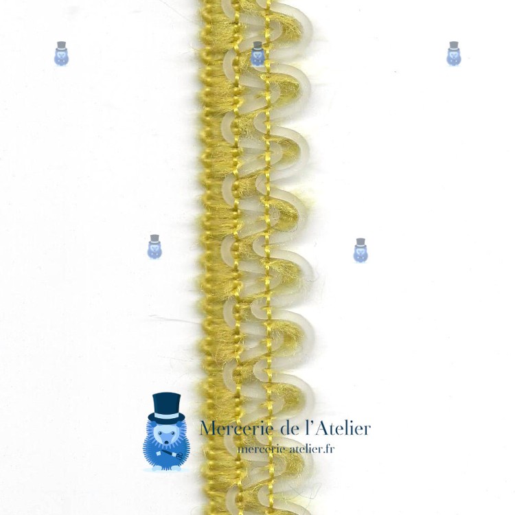 Wollborte Gelb und PVC - 20mm