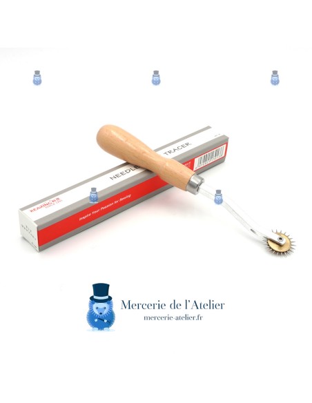 Radeerwiel - houten handvat